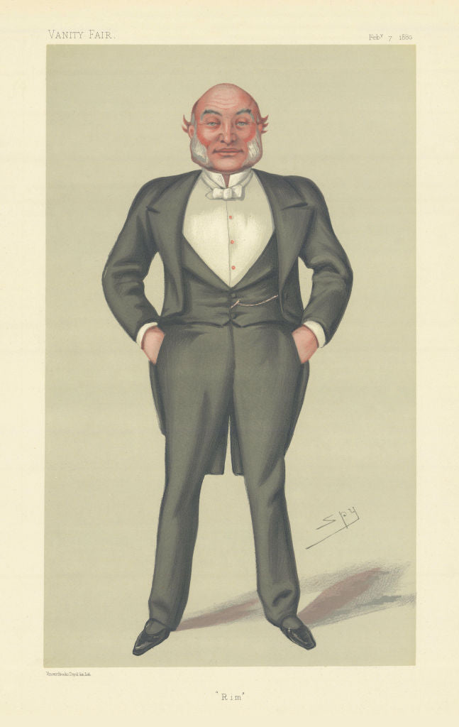 VANITY FAIR SPY CARTOON Vice-Admiral Sir Reginald John Macdonald 'Rim' 1880
